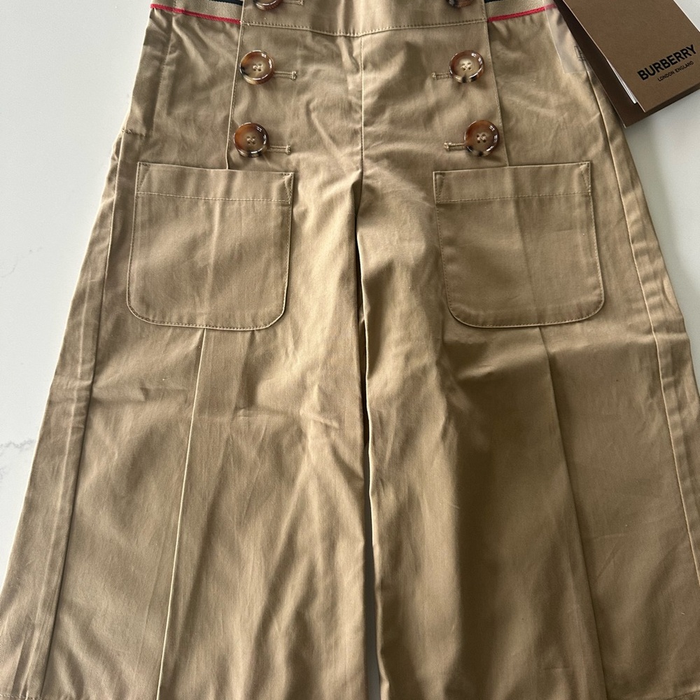 Burberry Tan Casual Wide-Leg Bottoms